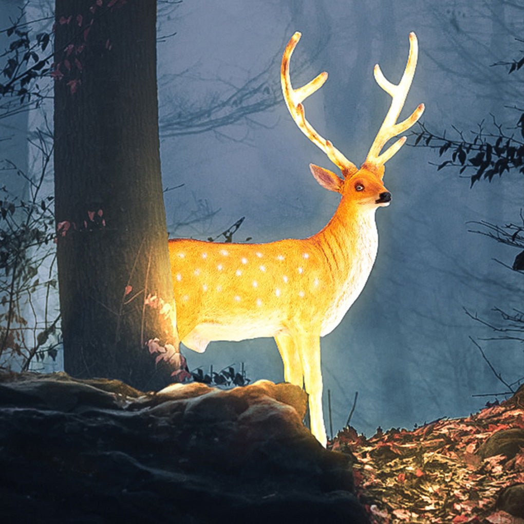 Imitation Deer Resin Outdoor Decorative Landscape Light