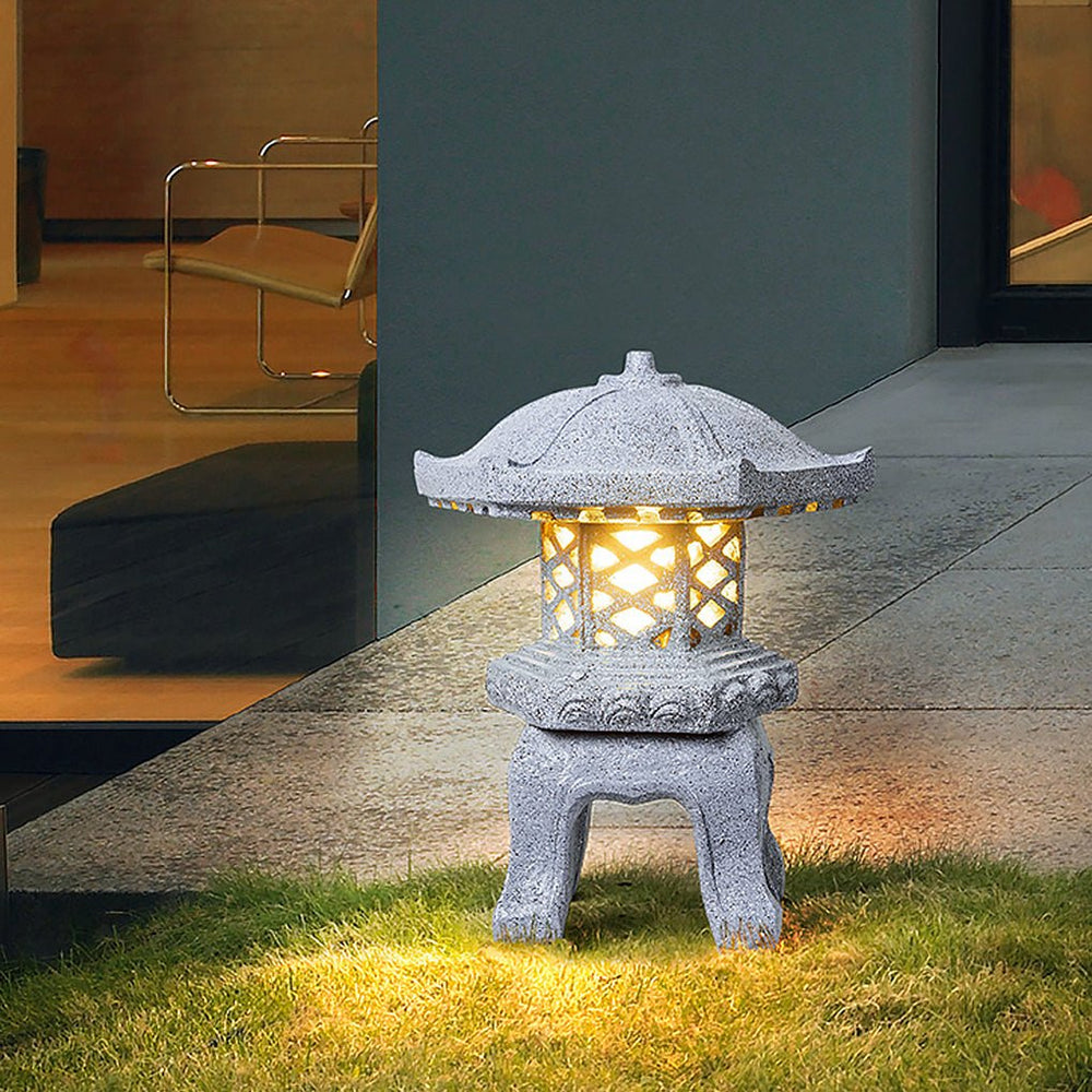 Rustic Imitation Stone Tower Outdoor Landscape Light