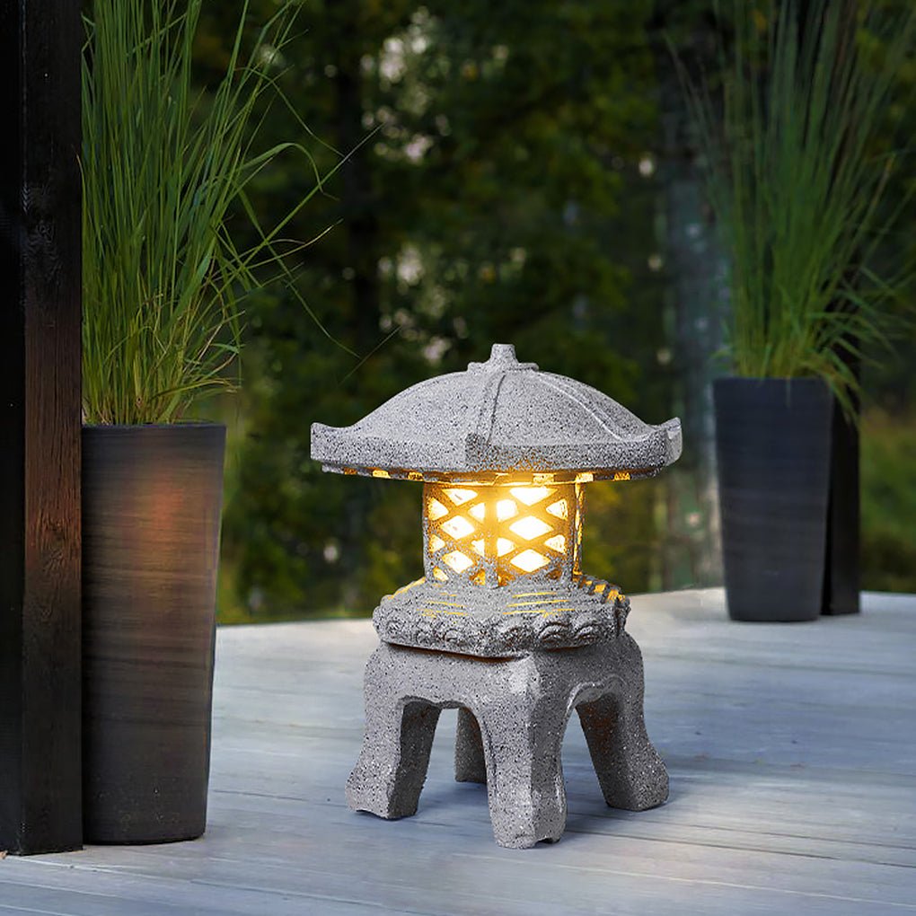 Rustic Imitation Stone Tower Outdoor Landscape Light