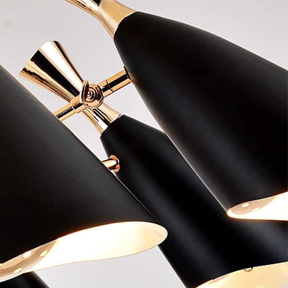 8 Light LED Electroplated Metal Nordic Chandelier Ceiling Light Fixture