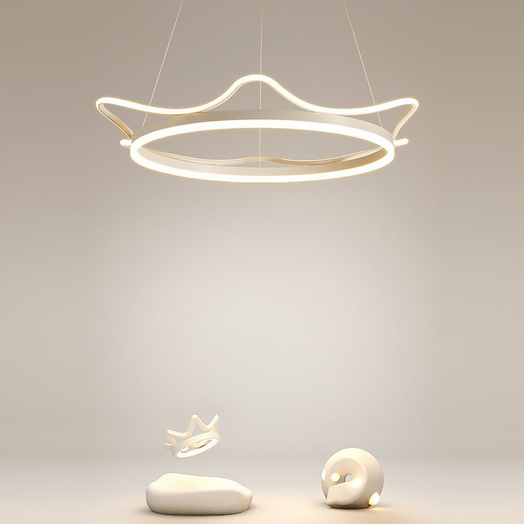 Imperial Crown Modern LED Chandelier with Remote Control