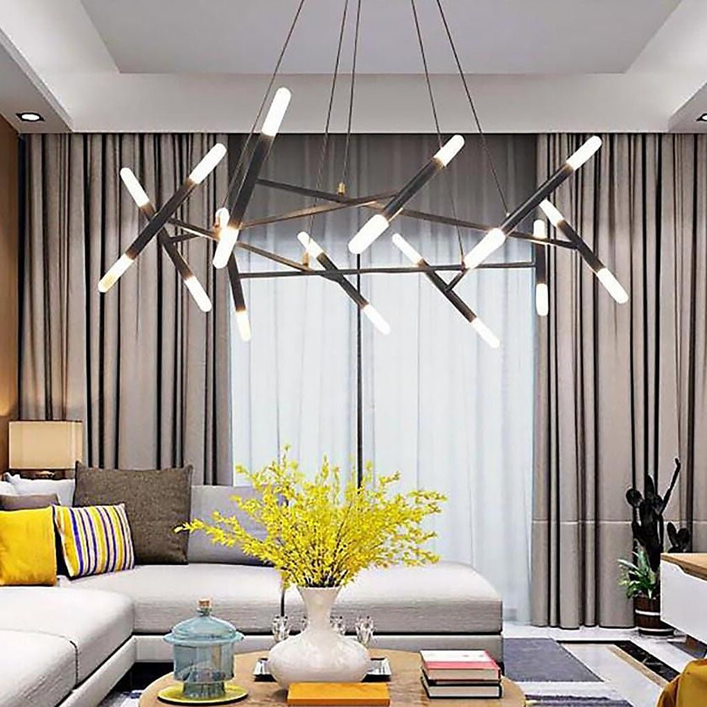 Creative Metal Design 16-Light LED Industrial Chandelier