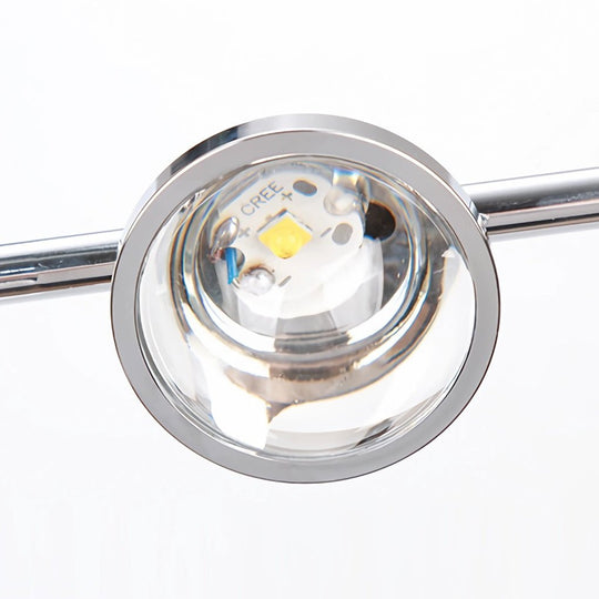 Industrial Chrome Multi-Angle Floor Lamp with Adjustable Heads