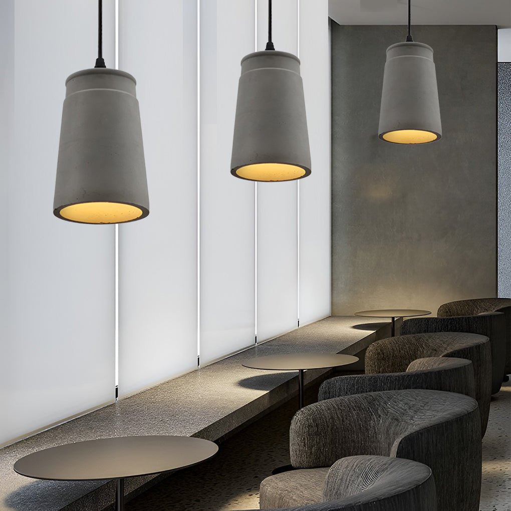 Industrial Style Cement Pendant Light