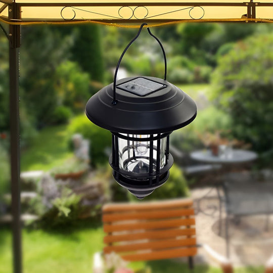 Industrial Style Solar Outdoor LED Wall Lamp