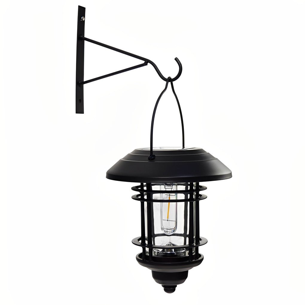 Industrial Style Solar Outdoor LED Wall Lamp