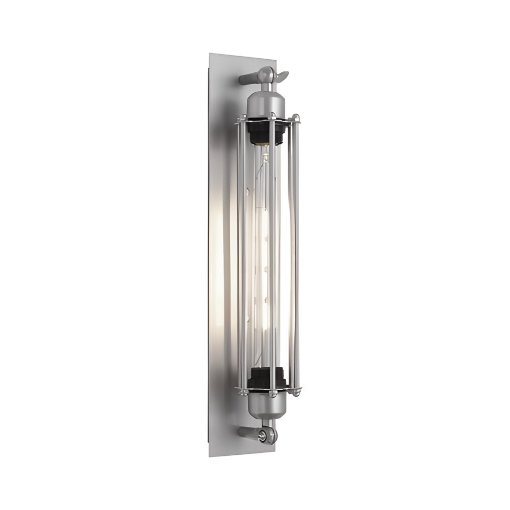Industrial Vintage Flute Iron 1-Light Wall Lamp – Chrome