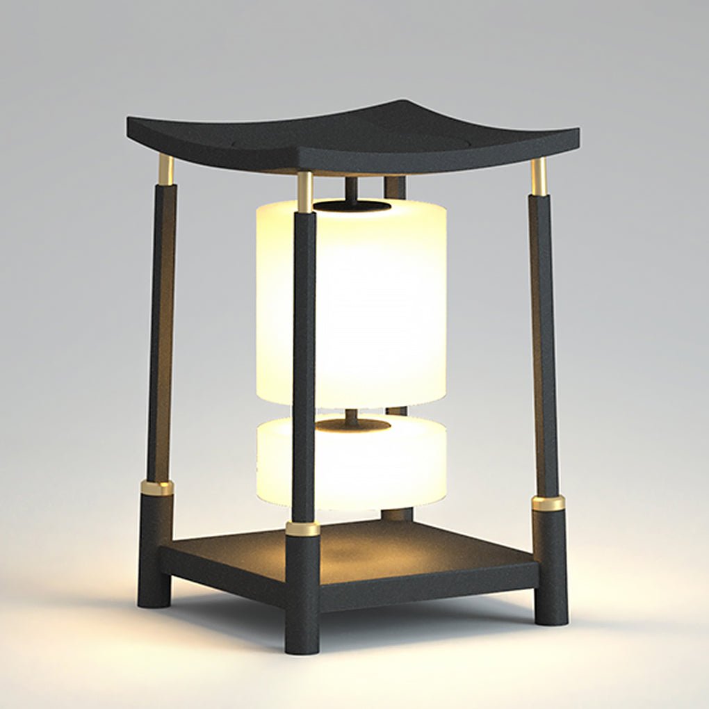 Asian-Inspired Solar Powered LED Outdoor Pathway Light