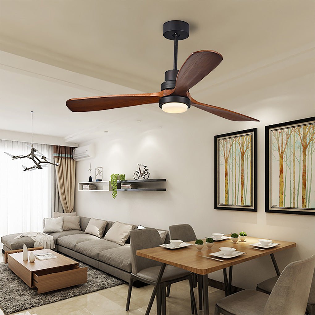 Intelligent Dimming LED Ceiling Fan Lamp with Remote and Frequency Conversion