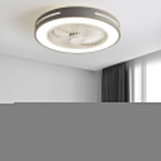 Inverter Intelligent Bladed Ceiling Fan with LED Light and Remote Control
