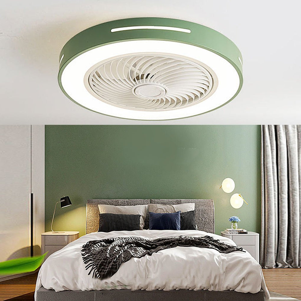Inverter Intelligent Bladed Ceiling Fan with LED Light and Remote Control