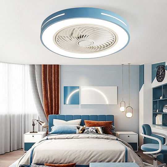 Inverter Intelligent Bladed Ceiling Fan with LED Light and Remote Control