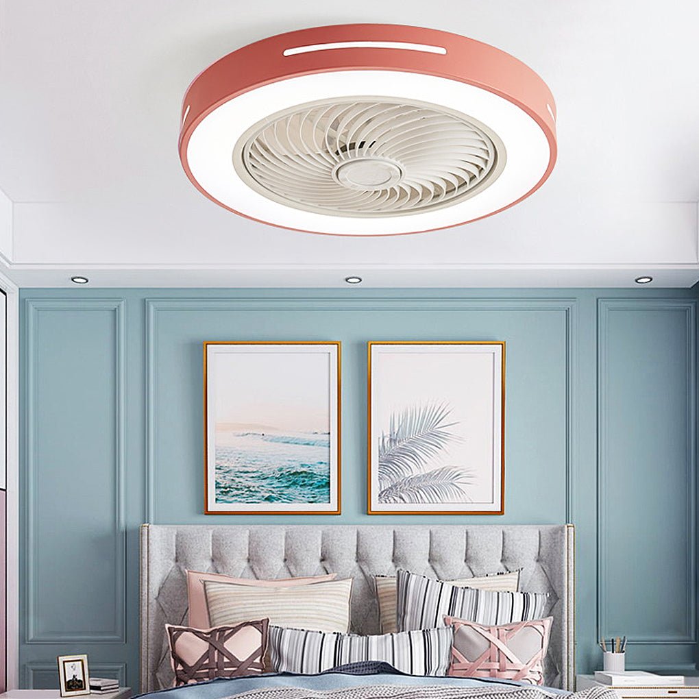 Inverter Intelligent Bladed Ceiling Fan with LED Light and Remote Control