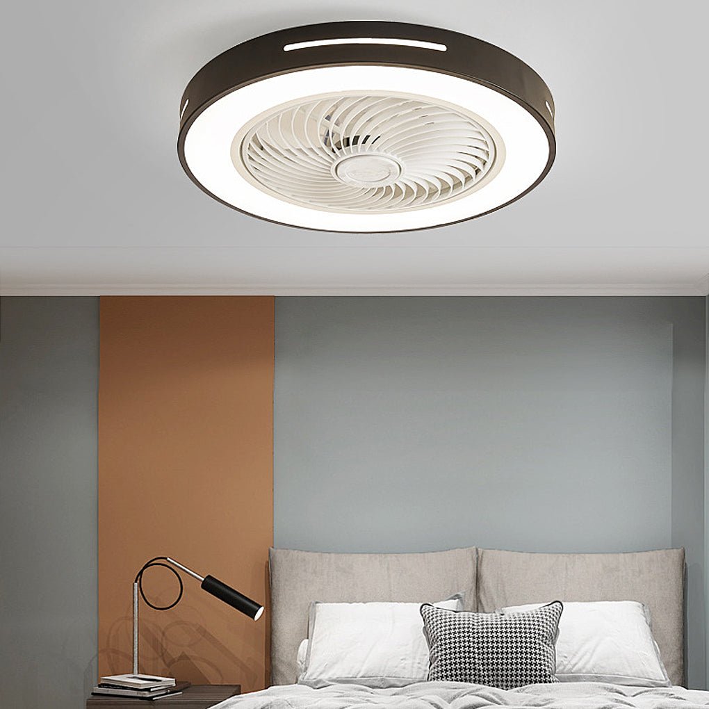 Inverter Intelligent Bladed Ceiling Fan with LED Light and Remote Control