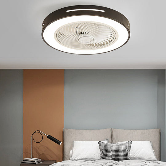 Inverter Intelligent Bladed Ceiling Fan with LED Light and Remote Control