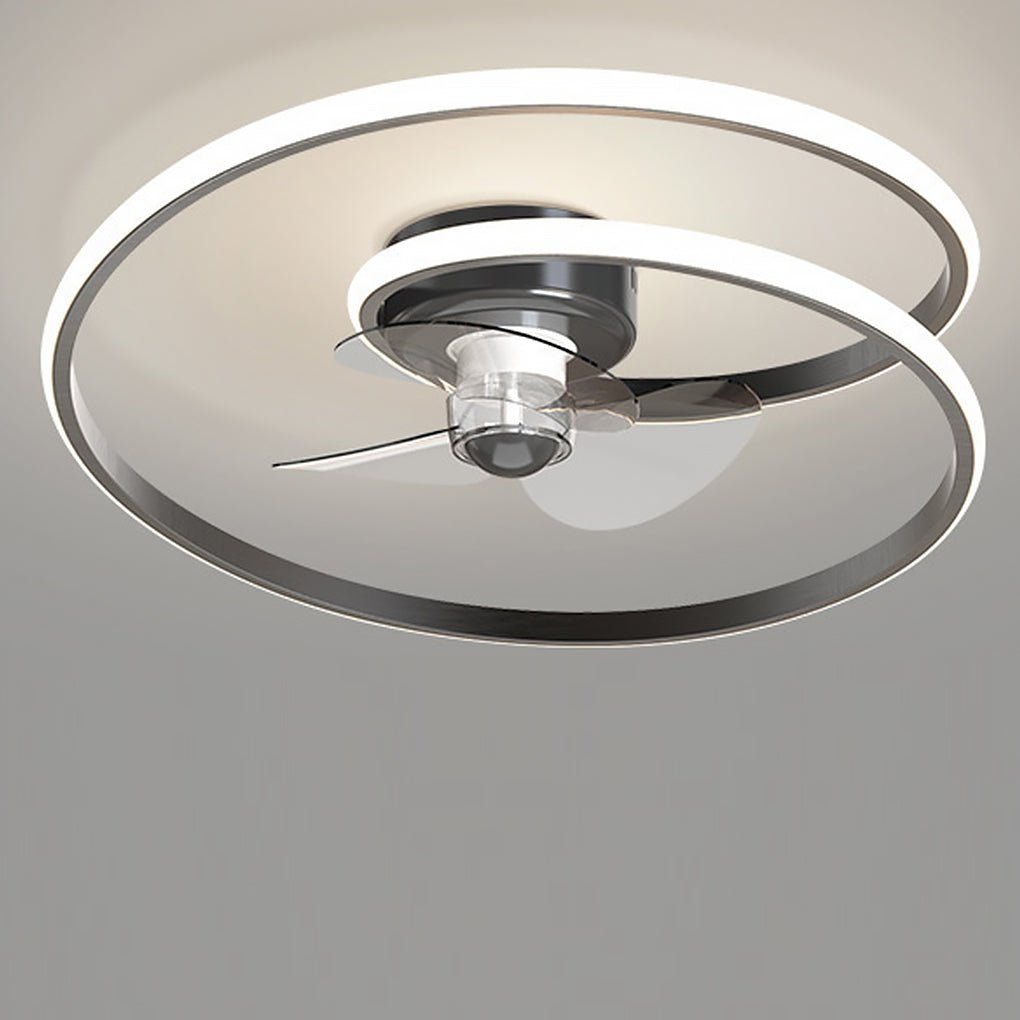Inverter Stepless Dimming LED Ceiling Fan Light with Remote Control