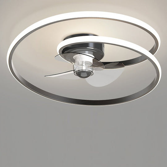 Inverter Stepless Dimming LED Ceiling Fan Light with Remote Control