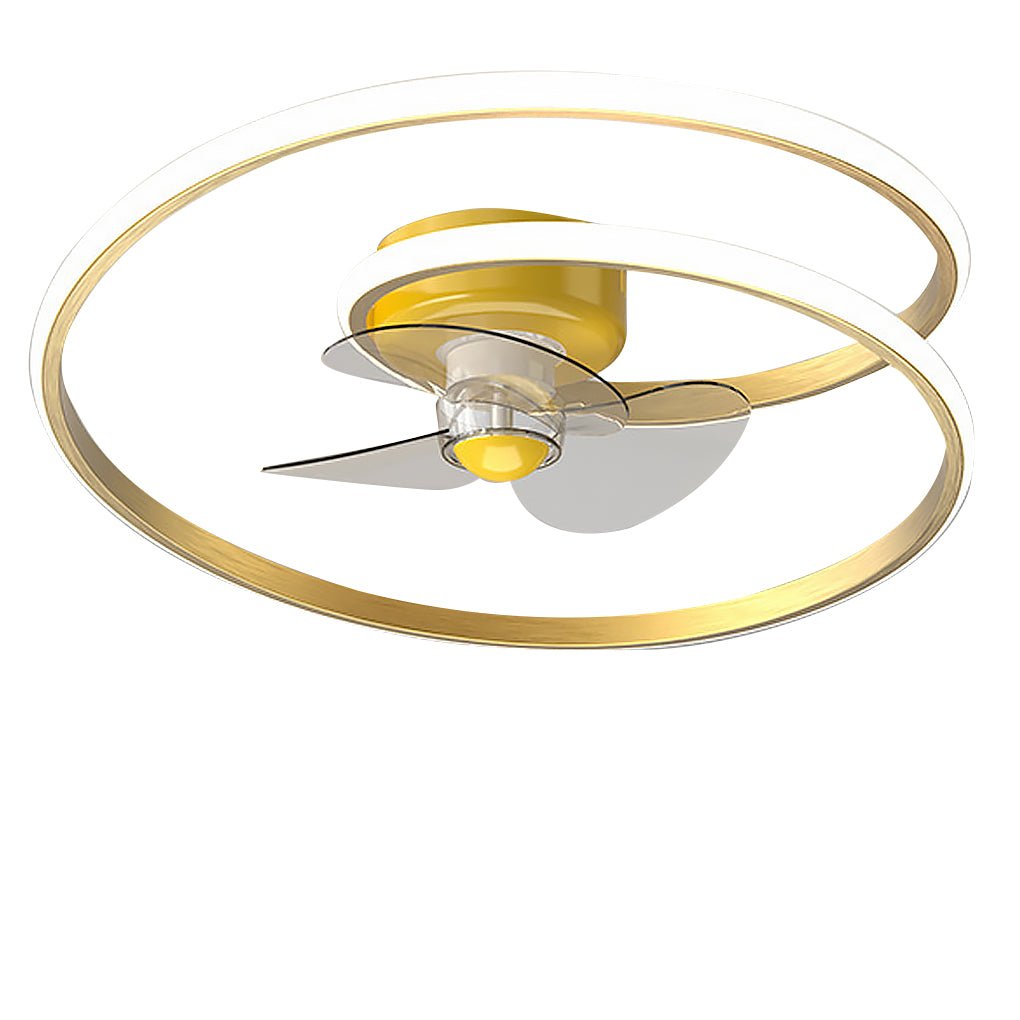 Inverter Stepless Dimming LED Ceiling Fan Light with Remote Control