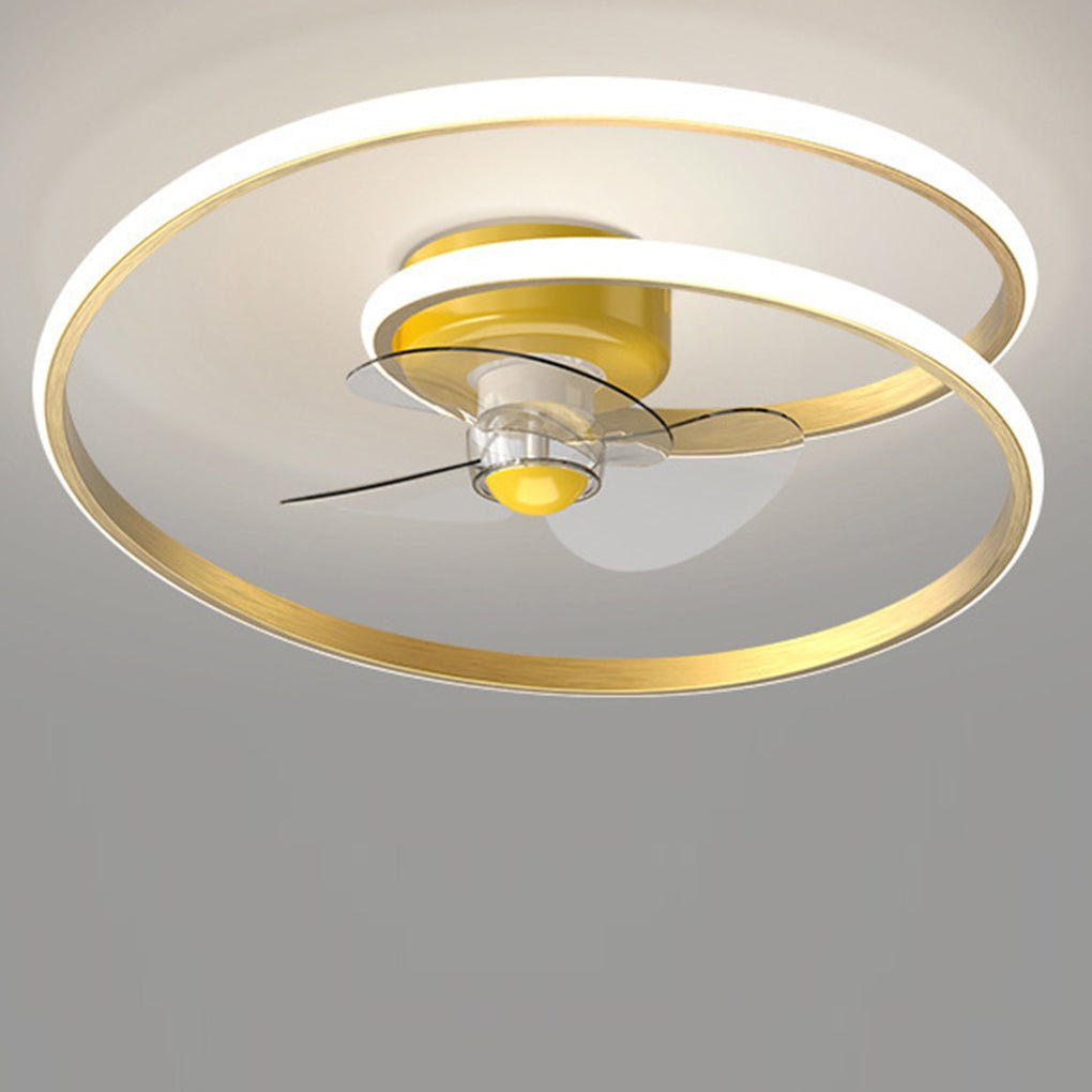 Inverter Stepless Dimming LED Ceiling Fan Light with Remote Control