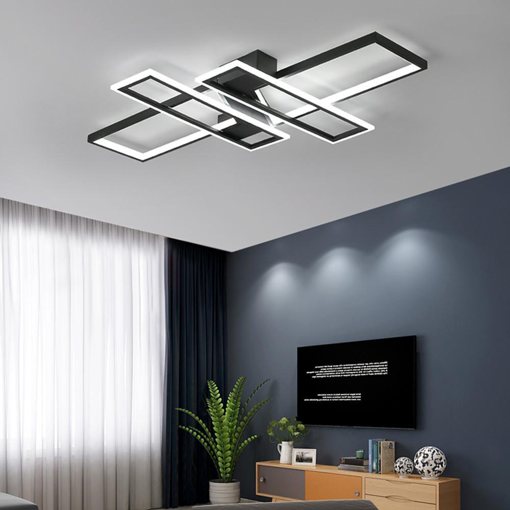 4 Rectangle LED Modern Ceiling Light Flush Mount