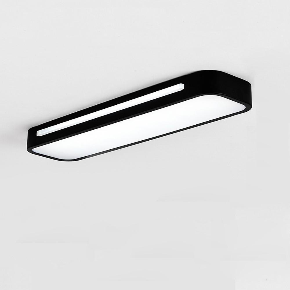 Long Oval – 19" 1-Light LED Flush Mount Minimalist Rectangular Ceiling Light