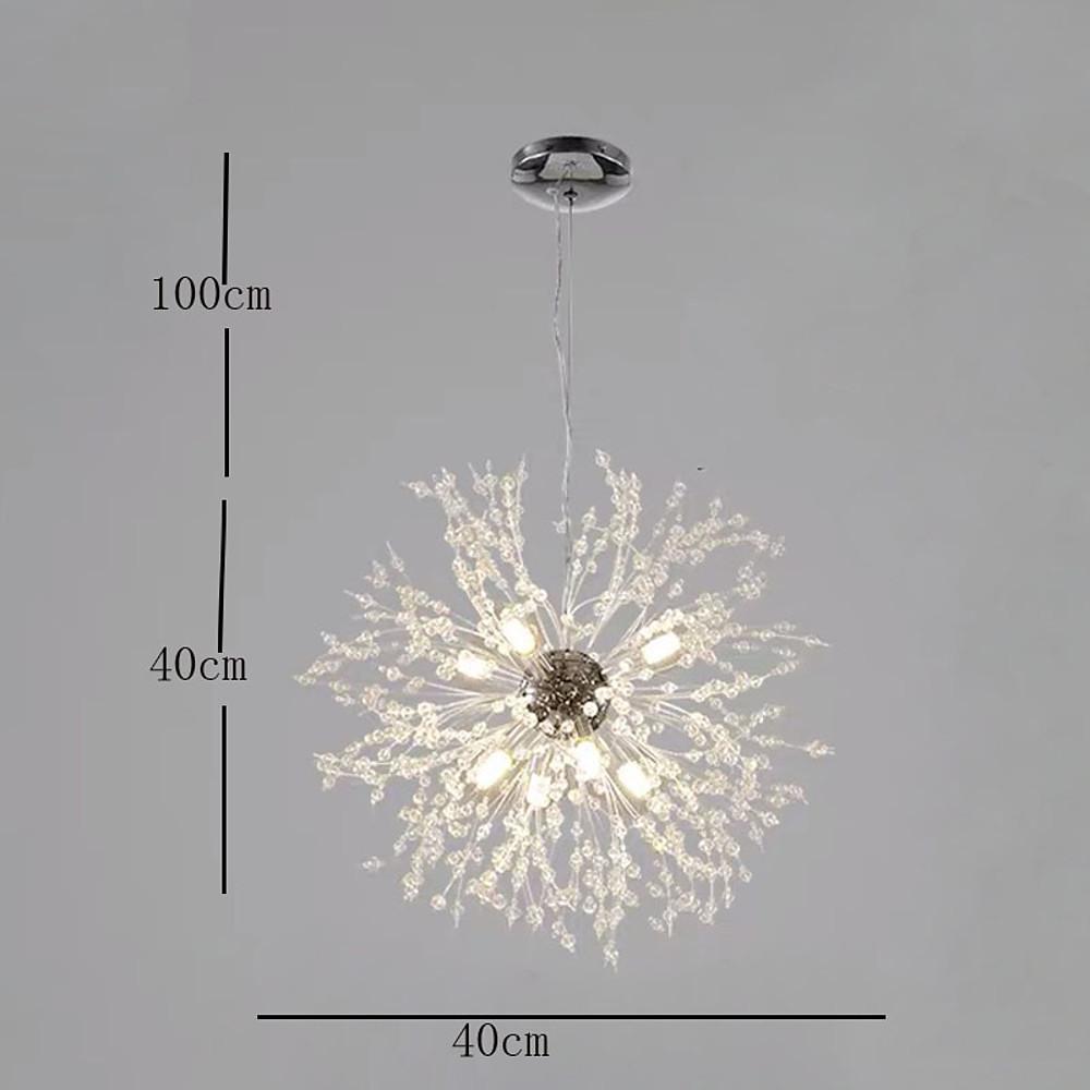 Innovative Modern Globe Design Dandelion Crystal Chandelier