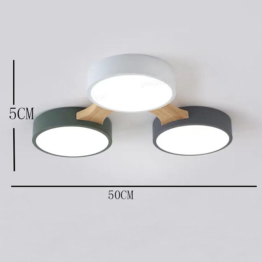 Circular 5-Light LED Industrial Flush Mount Ceiling Light