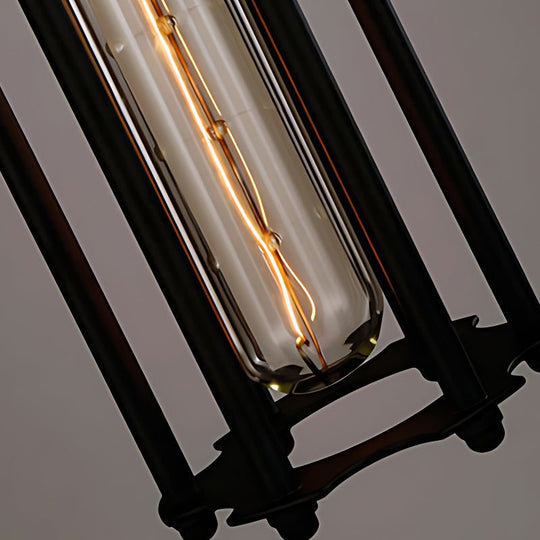 Iron Antique Flute Retro Industrial Style Pendant Light with Tungsten Bulb