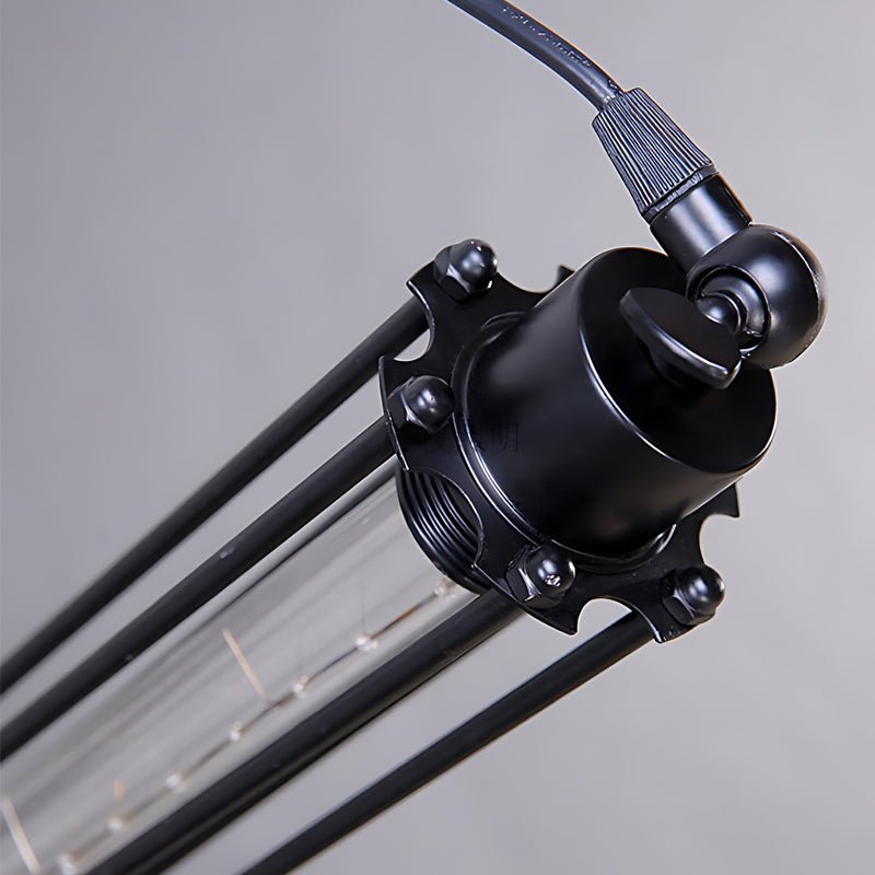 Iron Antique Flute Retro Industrial Style Pendant Light with Tungsten Bulb