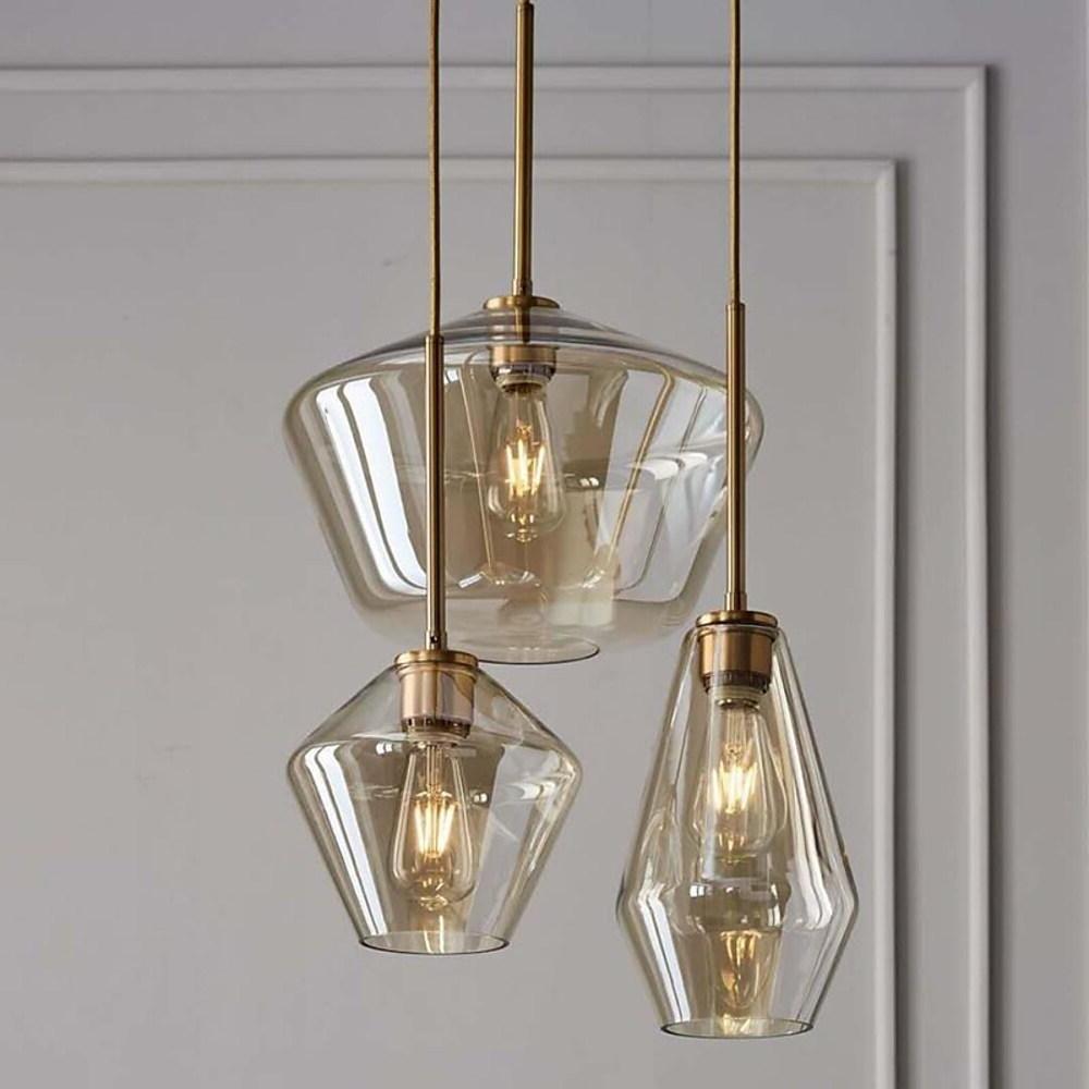 Nordic Classic Copper Glass Pendant Light