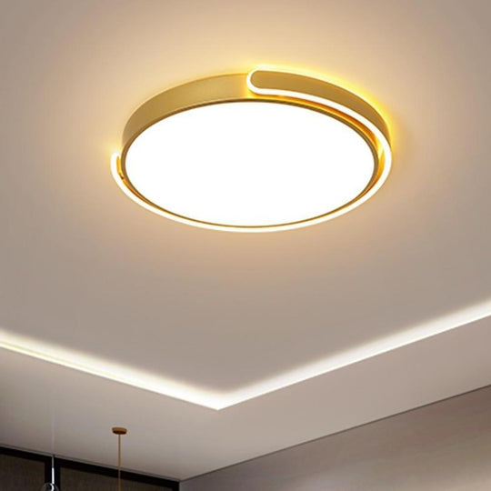 Rounded Flush Mount Acrylic LED Ceiling Light