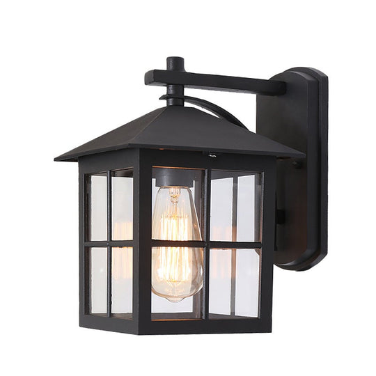 Minimalist Square Glass LED Outdoor Wall Lantern