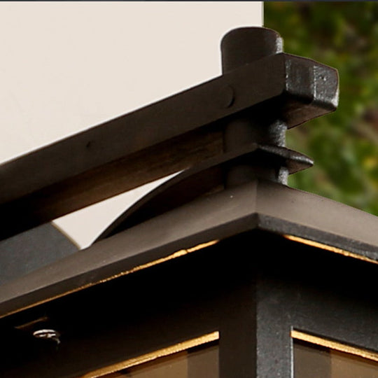 Minimalist Square Glass LED Outdoor Wall Lantern