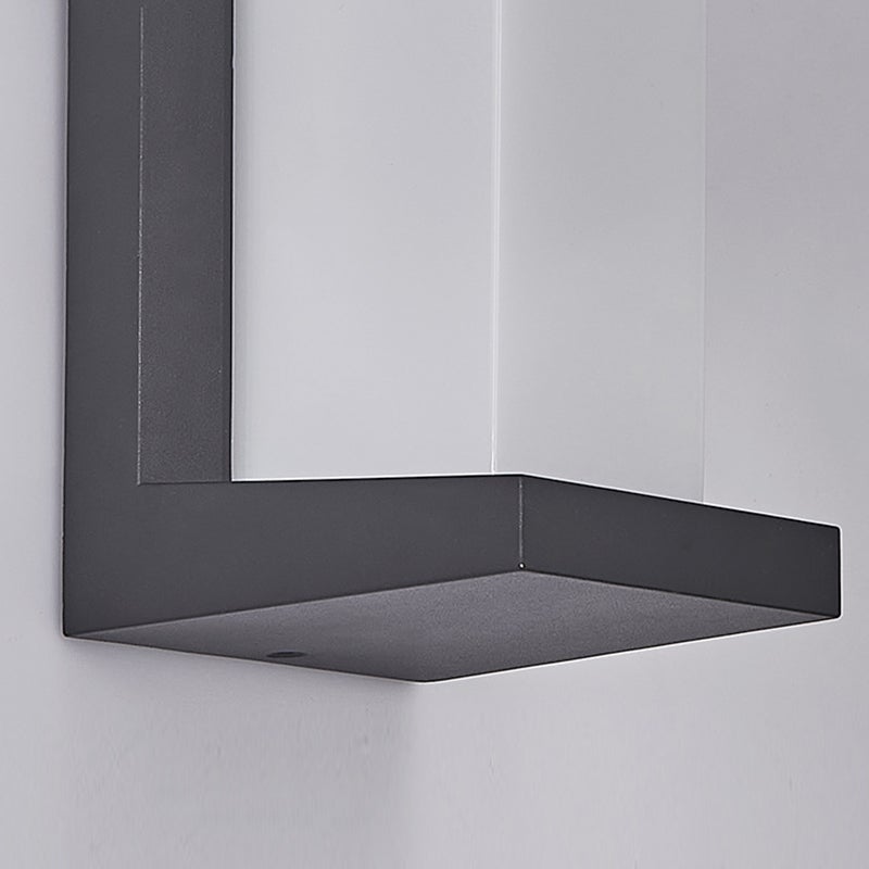 Creative Geometric Waterproof Black Outdoor Wall Light