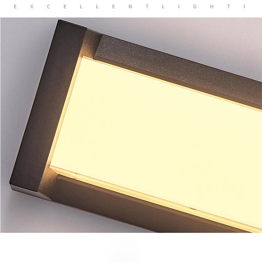 Creative Geometric Waterproof Black Outdoor Wall Light