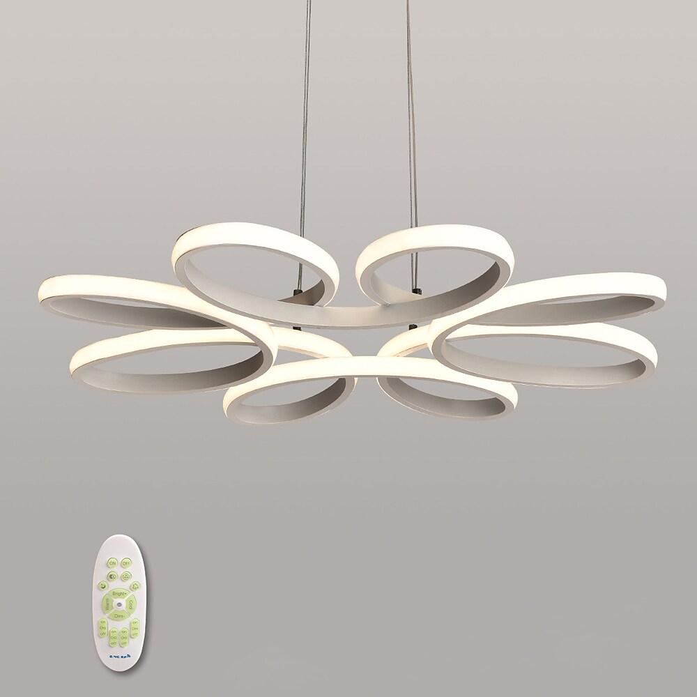 Curves Flower Dimmable LED Modern Pendant Light