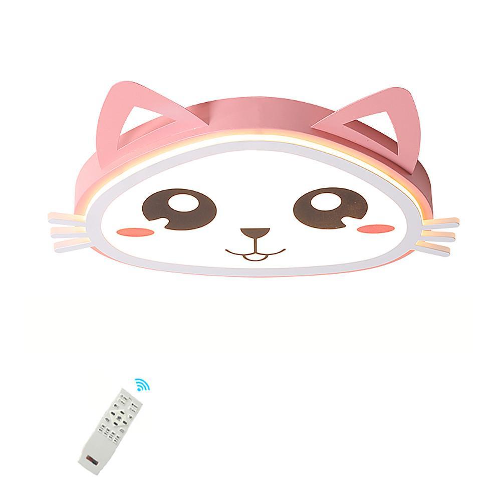 Kitten Bedroom Flush Mount LED Kids Ceiling Light
