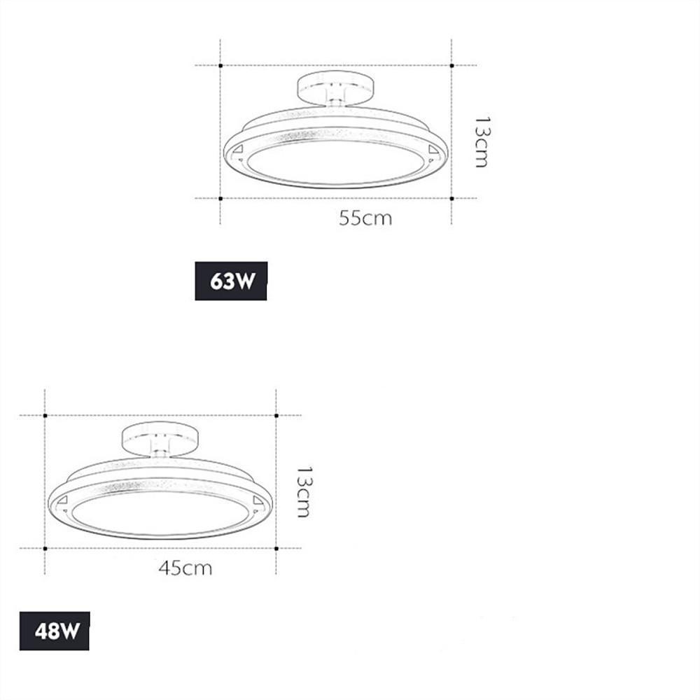 Circular LED Modern Flush Mount Ceiling Light Minimalist Metal Design