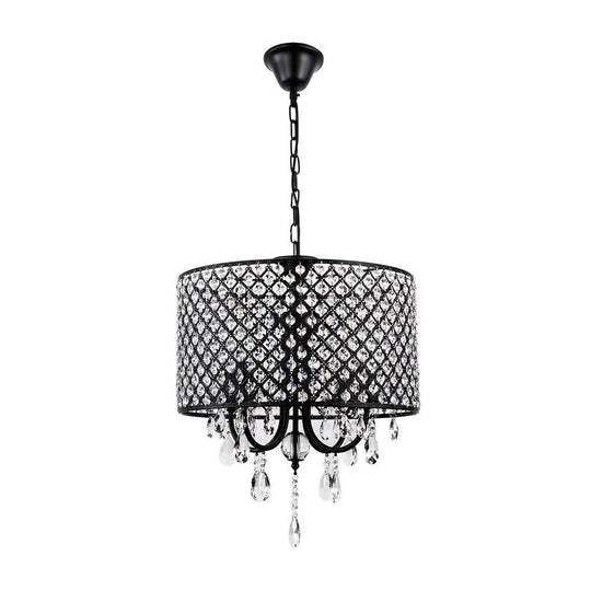 Electroplated Metal Crystal LED Country Chandelier – Kitchen Pendant Light