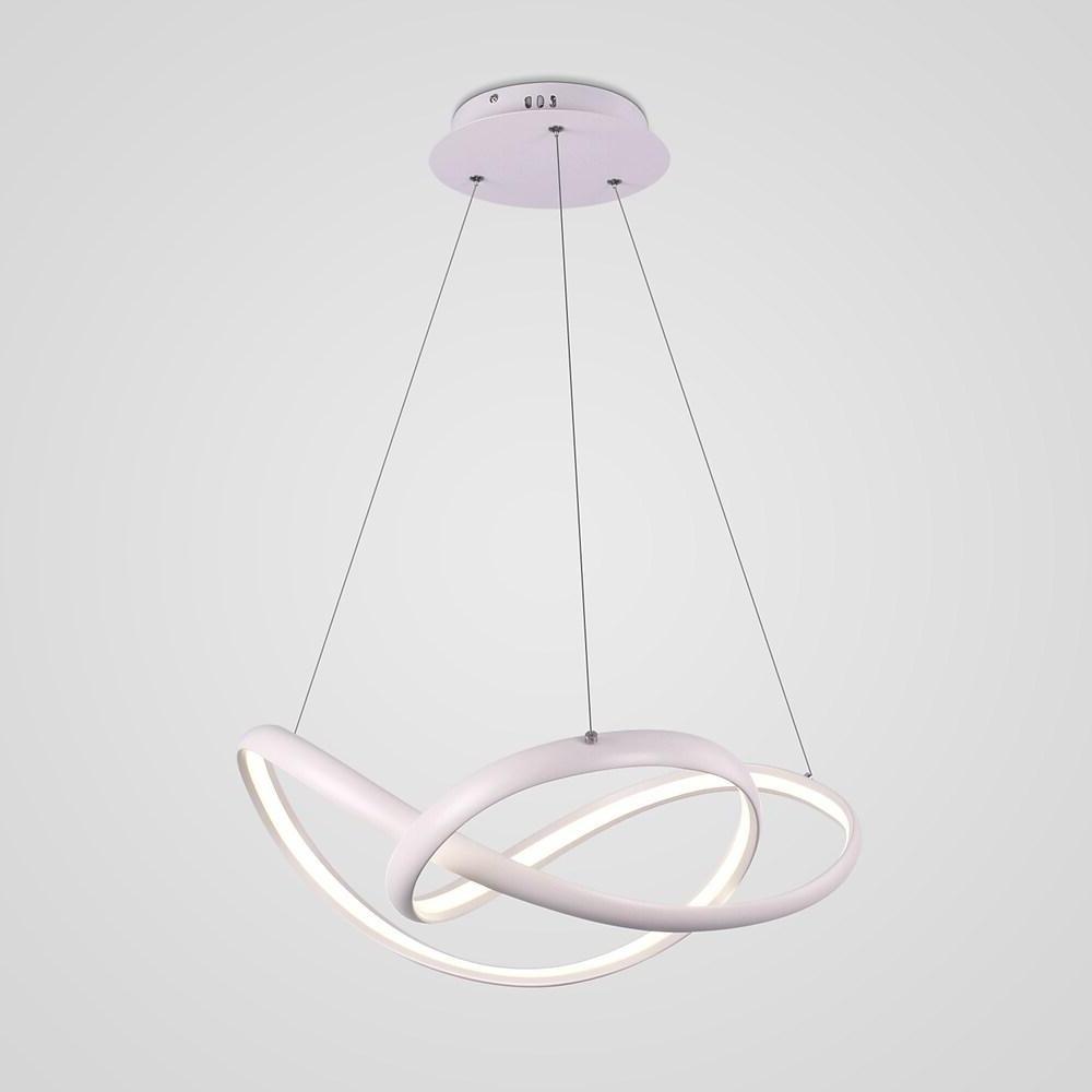 Abstract Waves Modern Style LED Pendant Light for Kitchen Dining and Living Rooms