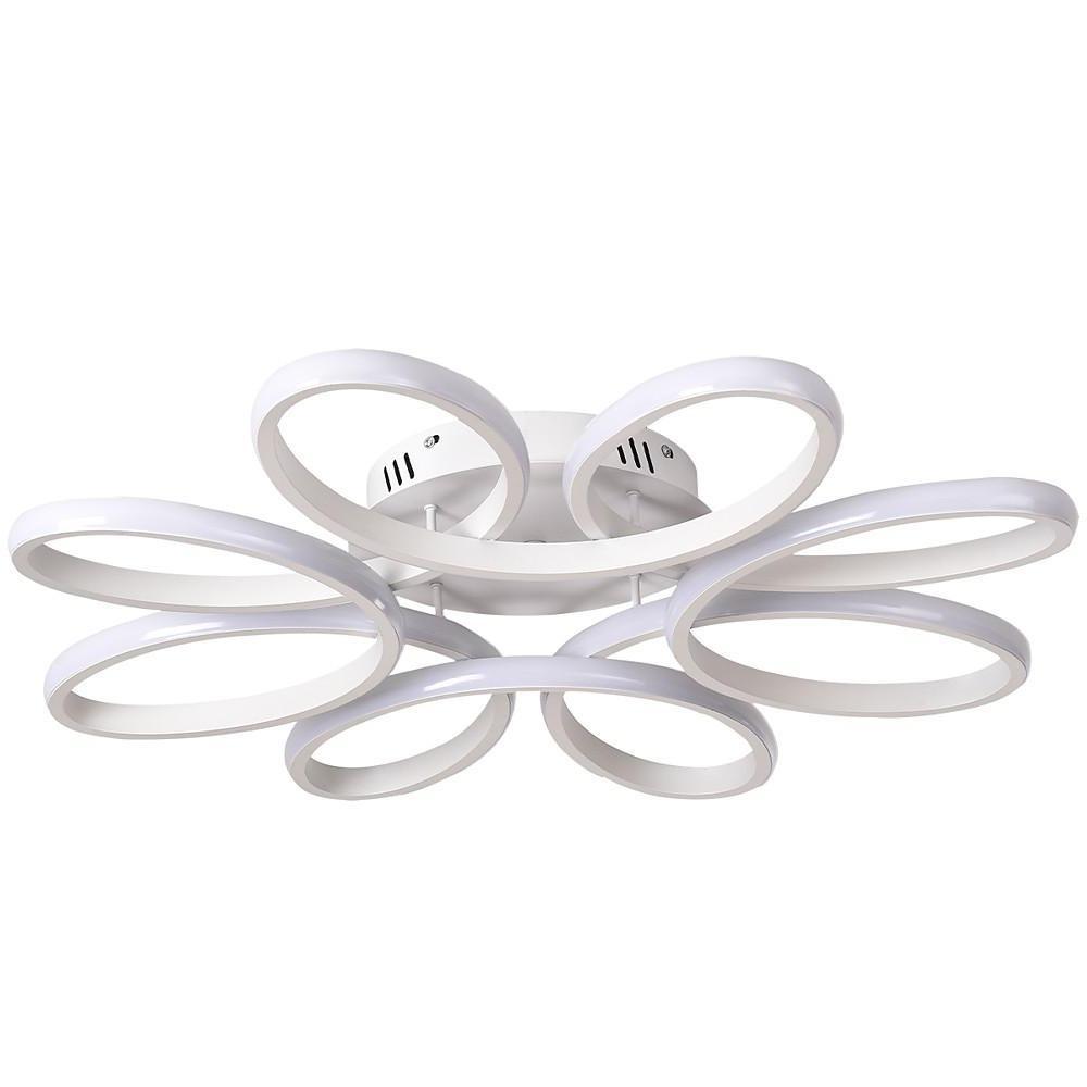 Flower Shaped Dimmable LED White Modern Ceiling Light – Flush Mount