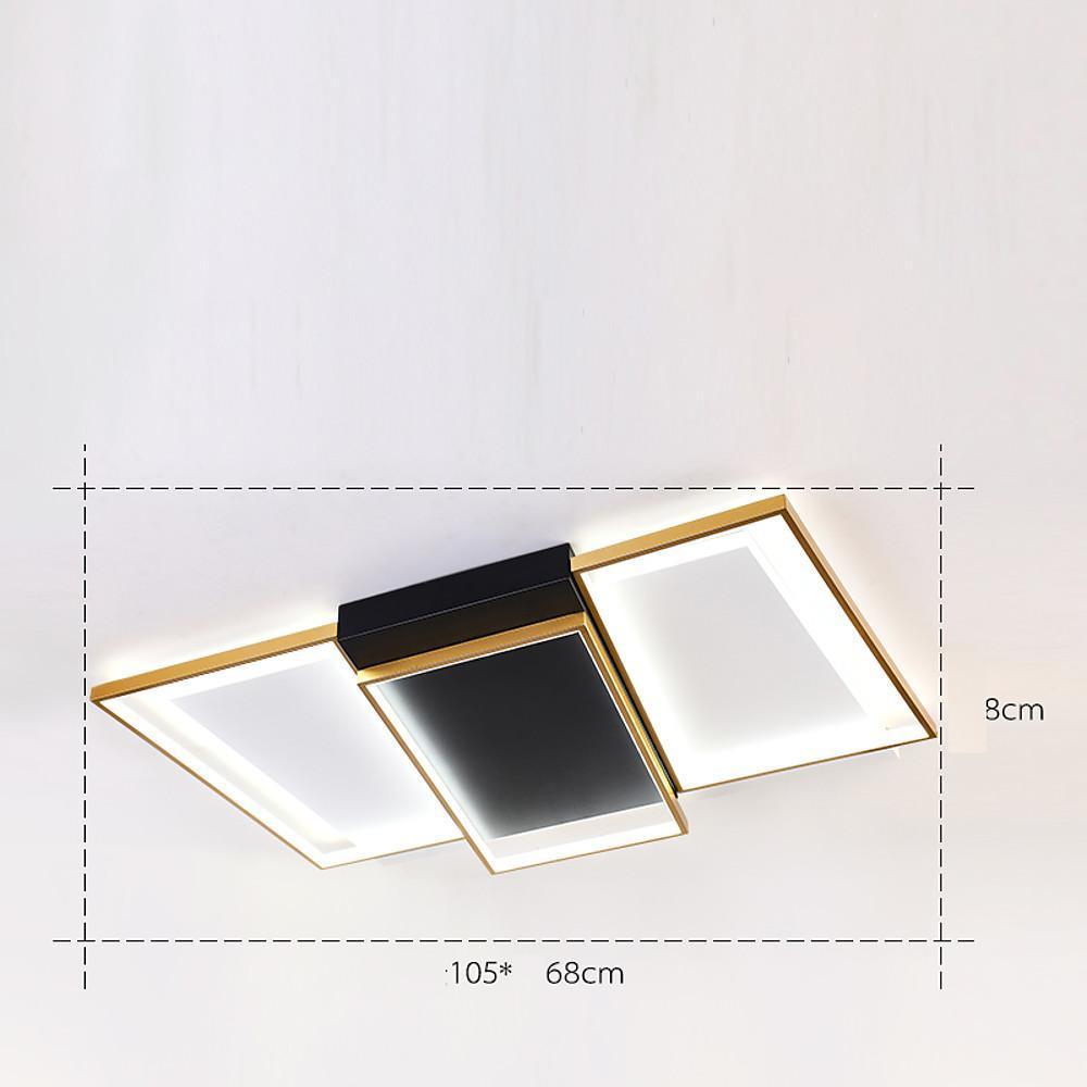 Rectangle & Round LED Modern Flush Mount Ceiling Light