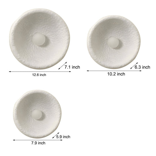 Japanese White Round 1-Light Wall Sconce – 3 Sizes