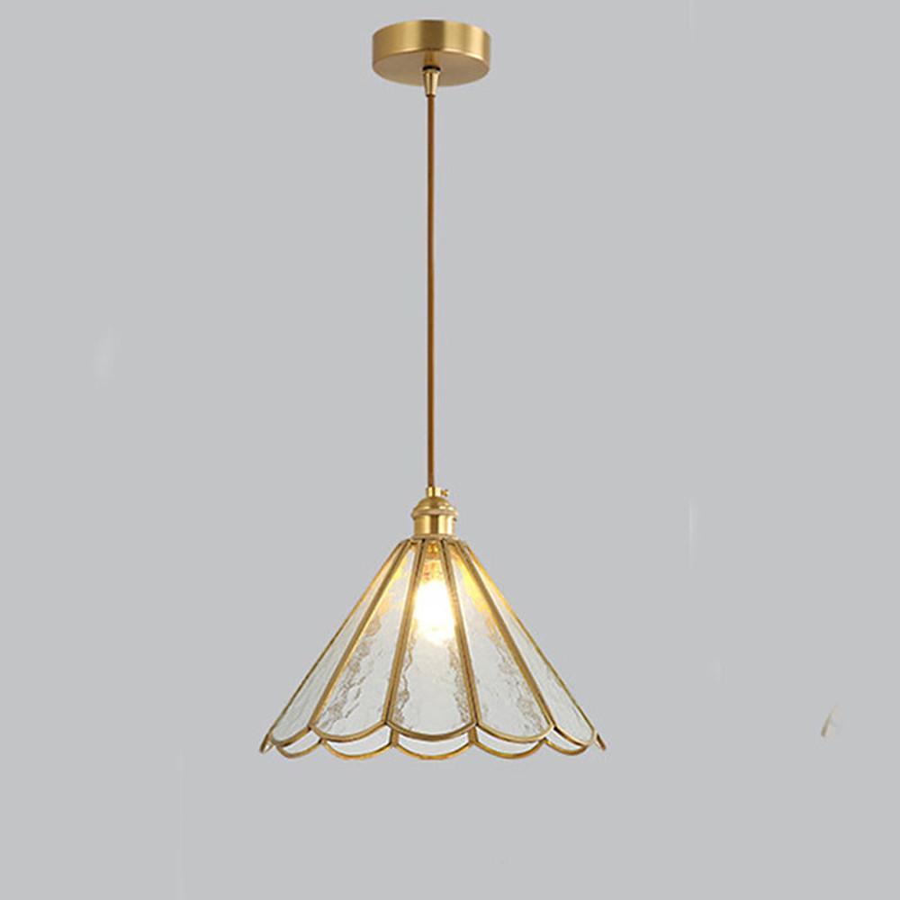 Flower Shaped Glass LED Modern Pendant Light