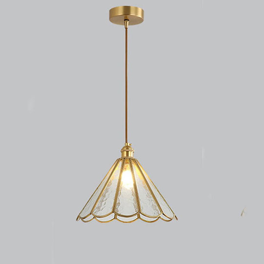 Flower Shaped Glass LED Modern Pendant Light