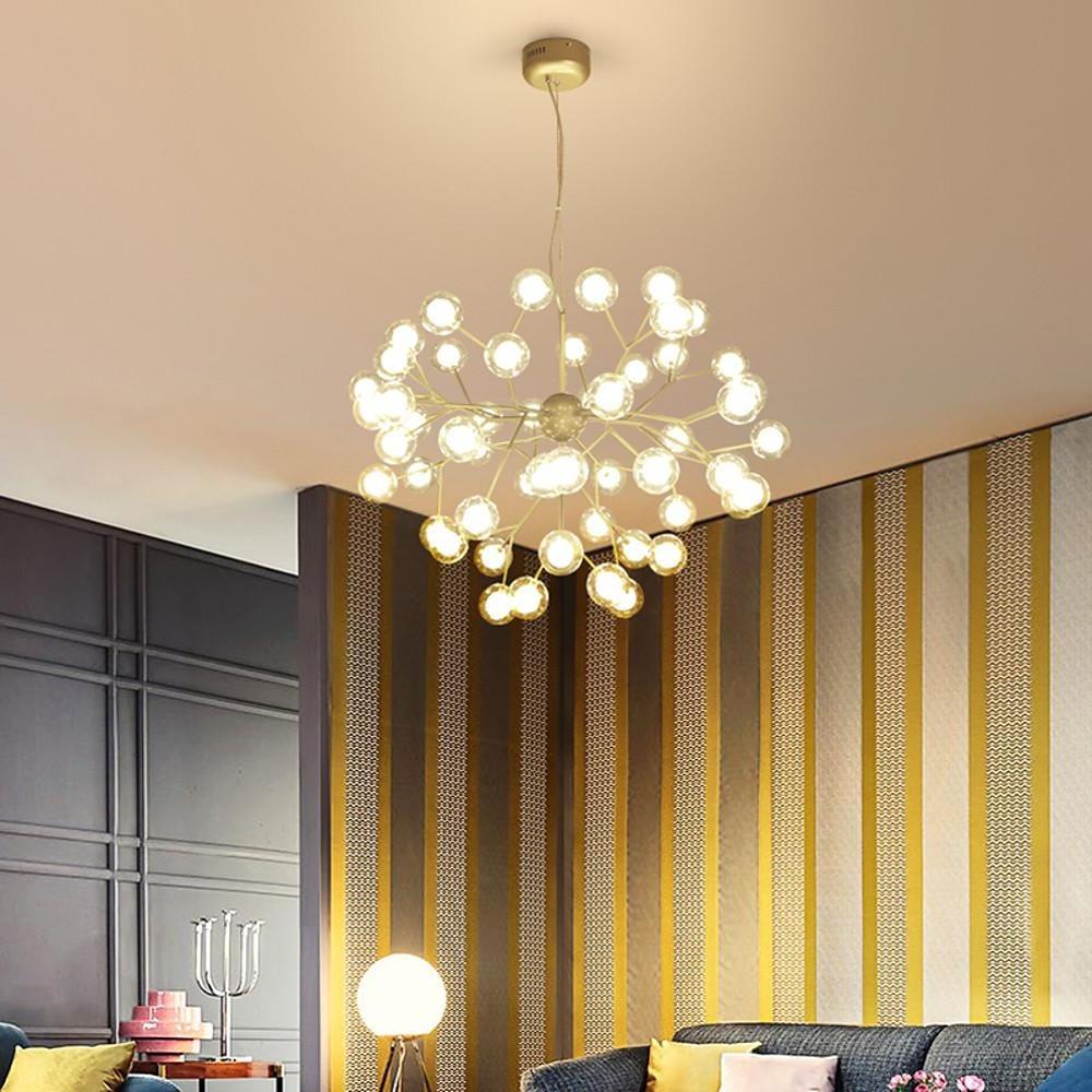 45-Light Cluster Branches Design Glass LED Modern Chandelier