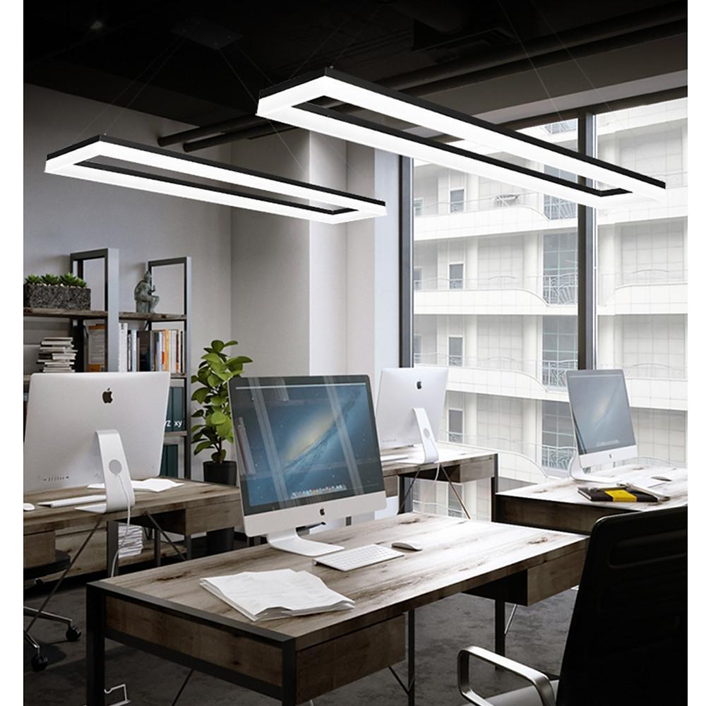Rectangular LED Modern Home Office Chandelier