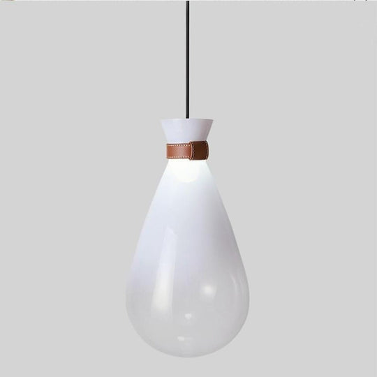 Industrial Teardrop Glass LED Pendant Ceiling Light