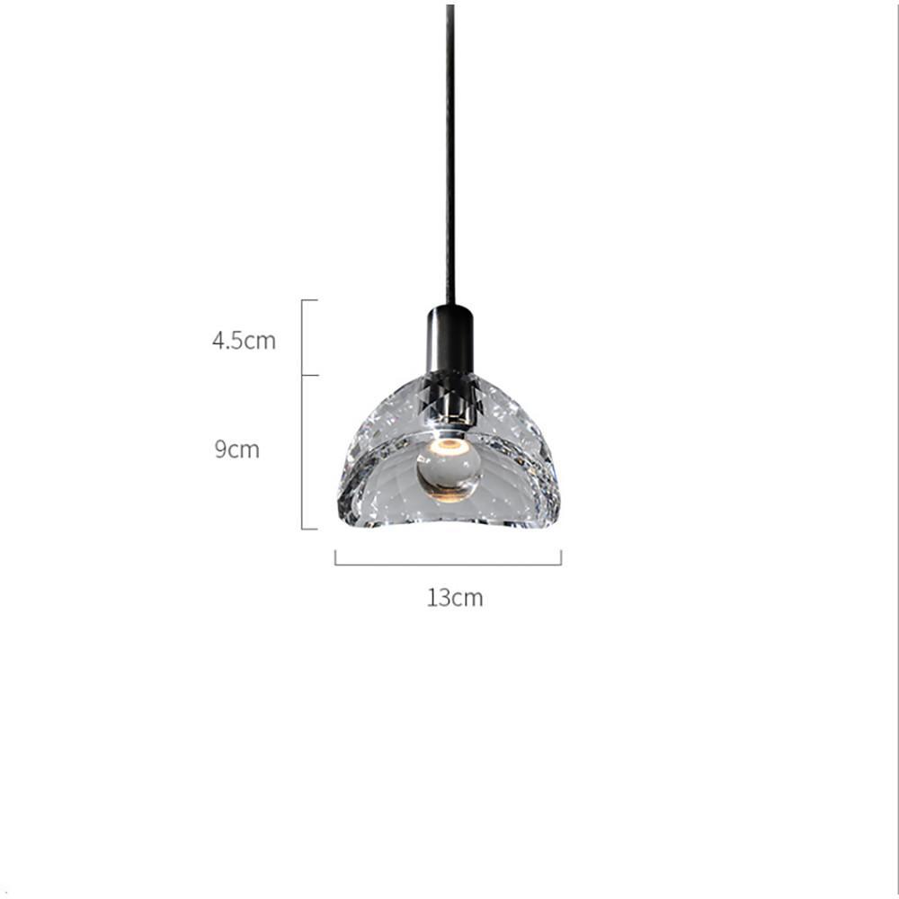 LED Nordic Crystal Pendant Light for Dining and Living Spaces