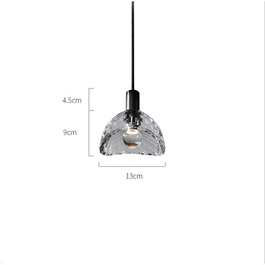 LED Nordic Crystal Pendant Light for Dining and Living Spaces